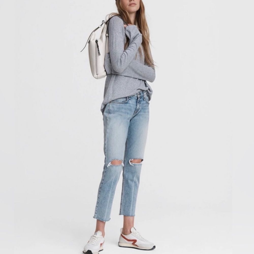 Rag & Bone Dre Low Rise Slim Boyfriend Jeans Light Wash Women’s 34